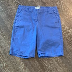 J. Crew Periwinkle Bermuda Shorts Size 2